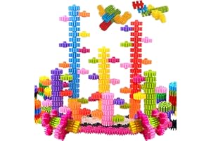 KAKATIMES STEM Building Blocks Toys for Kids – Educational and Safe Gear Interlocking Construction Playset – Develop Creativity Preschool Brain Teaser Toys Gift for 3 4 5 Years Old Kids Boys Girls