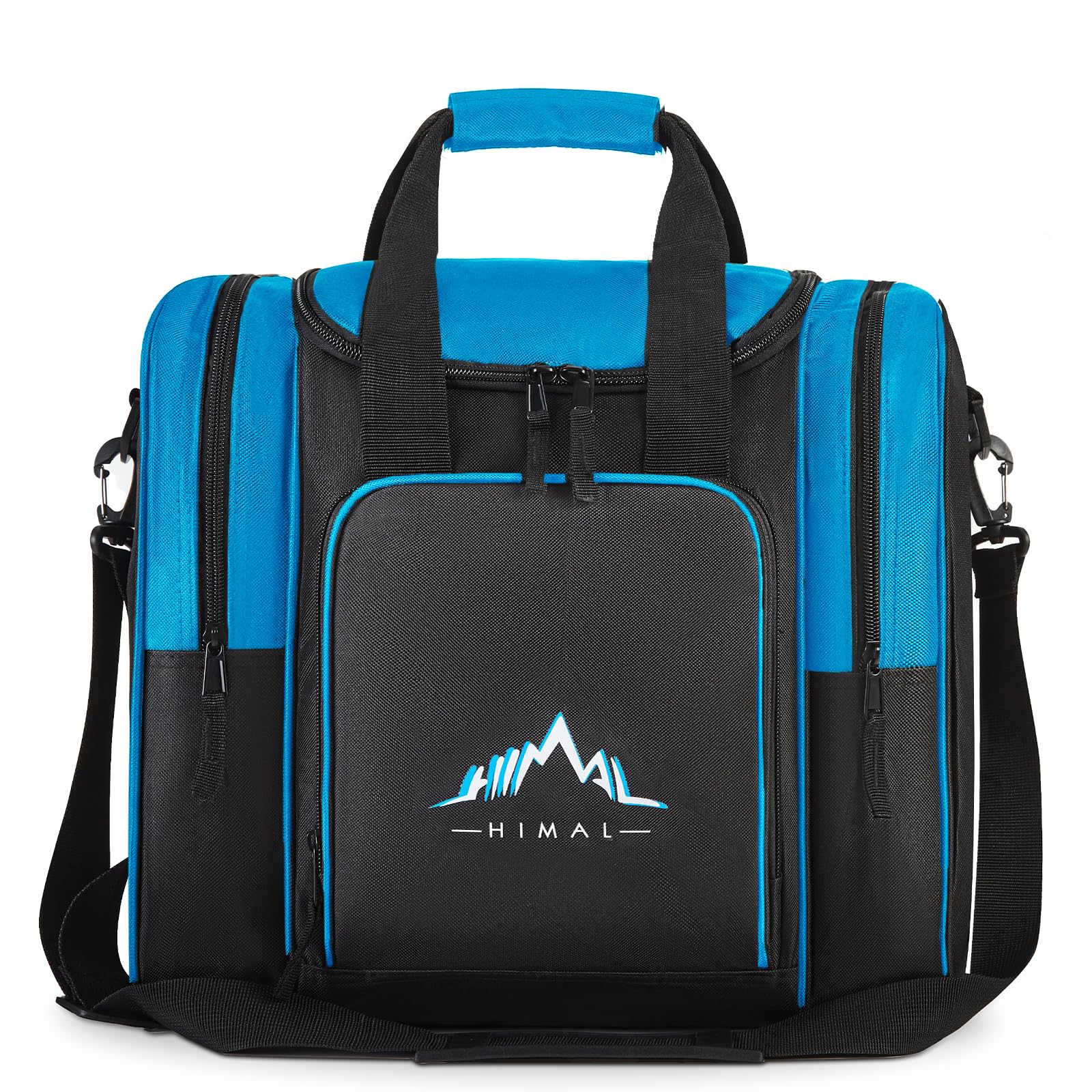 Photo 1 of Himal Bowling Ball Bag for Single Sphere - Bowling Ball Tote Bowler's Bag with Padded Sphere Holder - Fits Bowler's Shoes Up to Mens Size 14