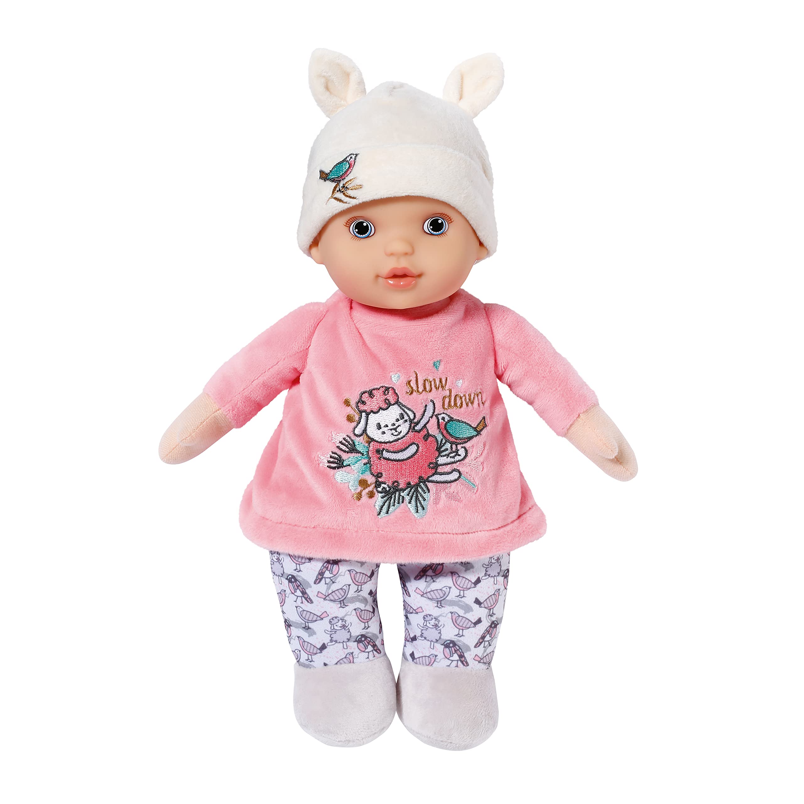 Baby Annabell for babies 30cm Sweetie Pink soft body doll with rattle- Suitable from birth