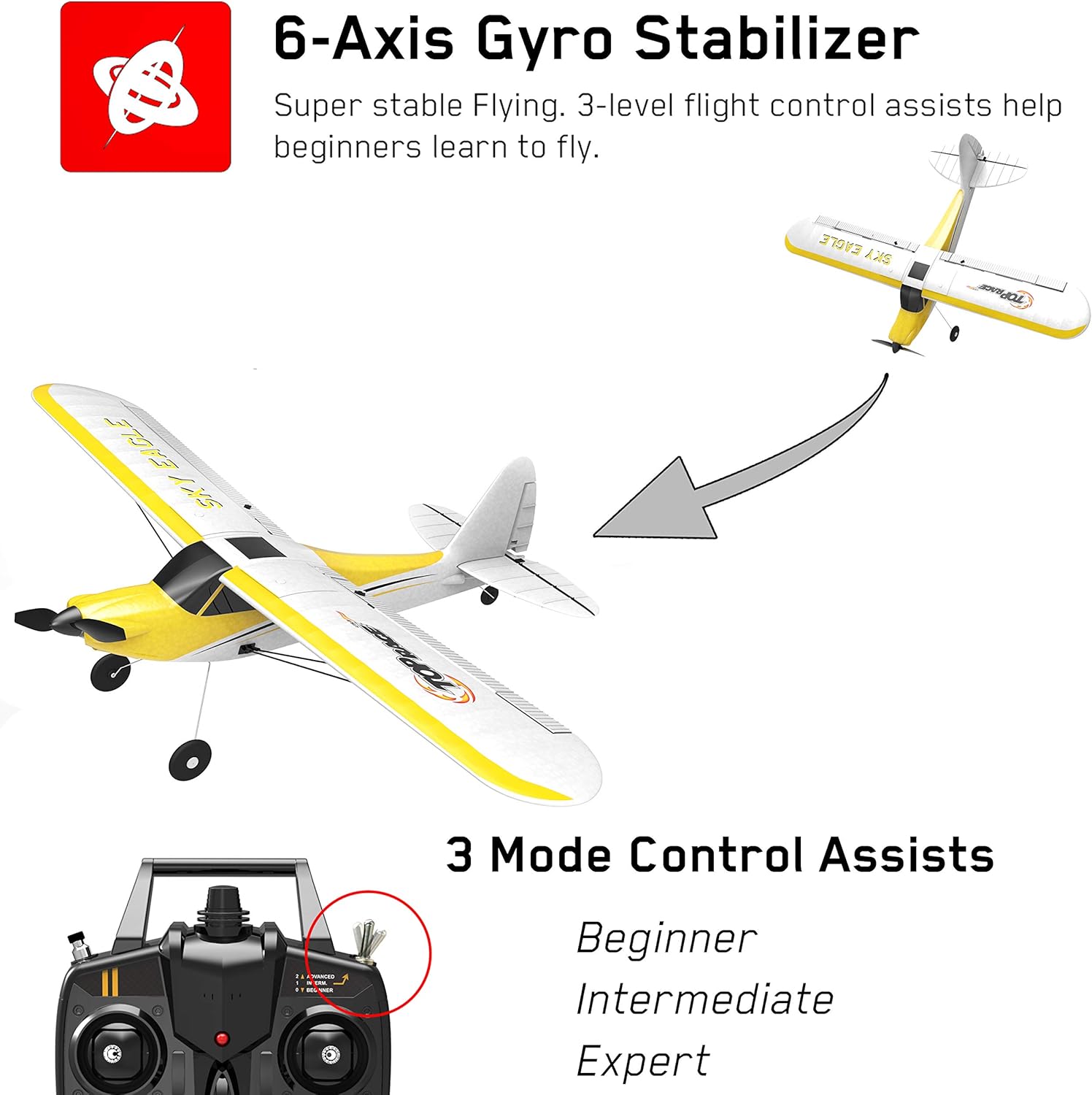 top race rc plane 4 channel remote control airplane ready to fly rc planes for adults