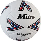 Mitre Ultimatch Football Enhanced Control Durability Added Accuracy White/Black view 2