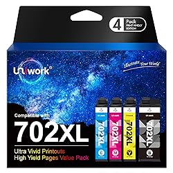 Uniwork 702XL 702 XL 702 Ink Cartridges