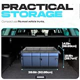 FORTEM Car Boot Organiser 50L Collapsible SUV Trunk Storage 600D Oxford view 4