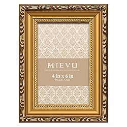 MIEVU 4×6 Picture Frame Gold - Picture Frames for