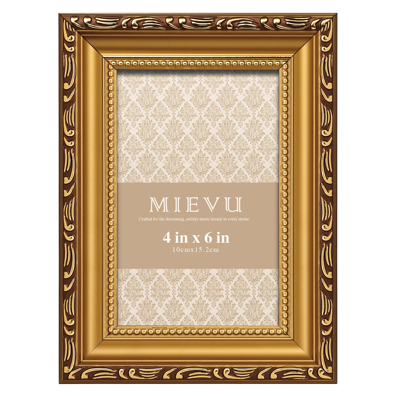 MIEVU 4×6 Picture Frame Gold - Picture Frames for