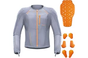 DUHAN Motorcycle Shirt Mesh Motorcycle Jacket Men with CE Level 2 Armor motorcycle protective gear for All Seasons