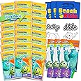 Disney Monsters Inc Birthday Party Favors Set - Bundle with 24 Monsters Inc Play Packs | Mini Coloring Books for Goodie Bags (Pixar Monsters University Party Supplies)