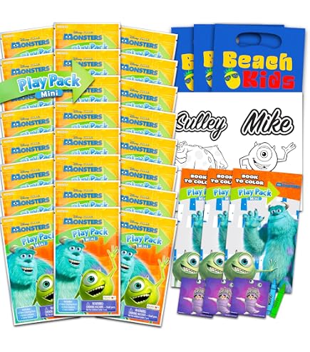 Amazon.com : Disney Pixar Monsters Inc. Lollipop Rings, Individually  Wrapped Sully and Mike Wazowski Character Suckers, Birthday Party Treats,  18 Count : Grocery & Gourmet Food