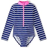 Gymboree Girls and Toddler Long Sleeve Rashguard One Piece Swimsuit