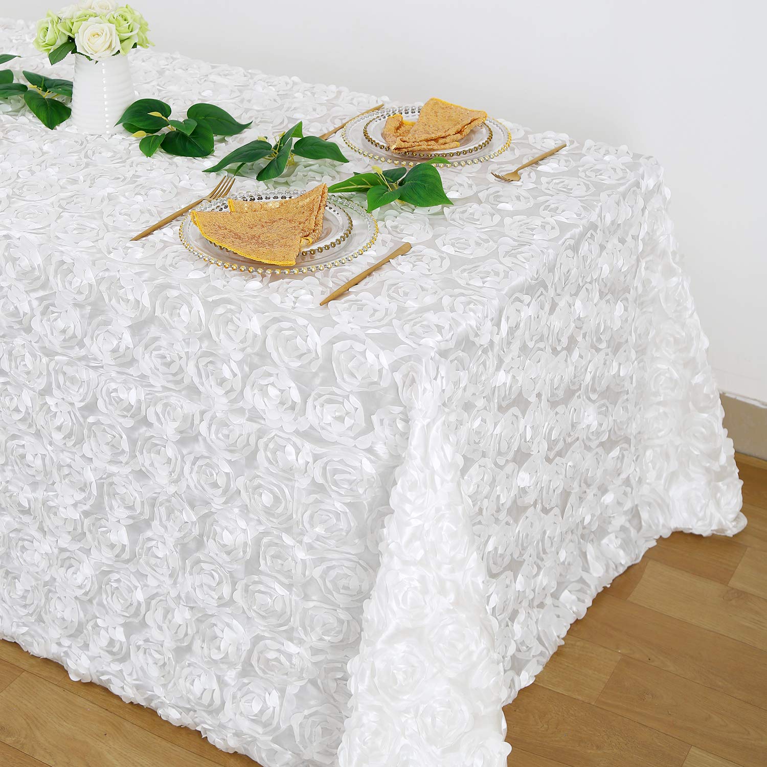 Best white satin table cloth