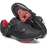 Unisex Cycling Shoes Compatible with Peloton Bike Shoes Indoor Clip in Peleton Road Bike Riding Racing Biking Shoes with Delta Cleats for Mens Womens Indoor Outdoor Bike Pedal