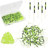 JSHANMEI Fishing Bobber Stops, Slip Bobber Stoppers for Fishing Line | Float Bobber Stop String Knots with Beads