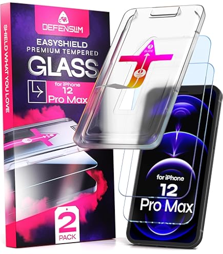 SLBESTLUC 3 Pezzi Telefono Pellicola Protettiva per iPhone 12 Pro Max