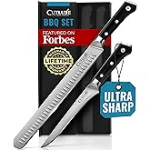 Cutluxe Carving Knife Set, Brisket Slicing &amp; Boning Knife for Meat &amp; BBQ | Razor Sharp German Steel, Full Tang Ergonomic Handle &ndash; Grilling Gift for Men, Artisan Series