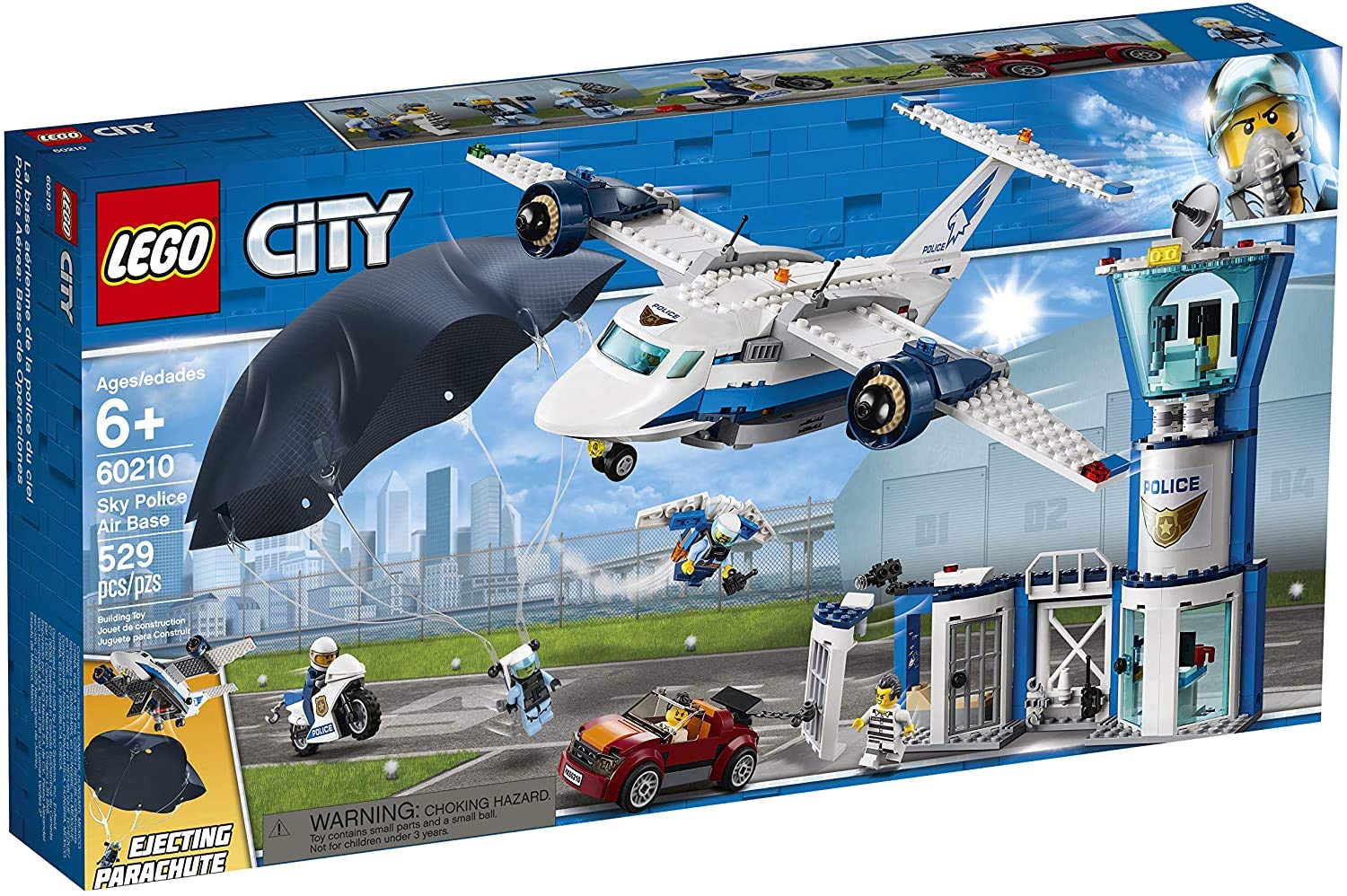 LEGO City Sky Police Air Base 60210 Bauset, Neu 2019 (529 Teile)