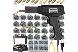 Wrdlosy Plastic Welder, 1200PCS Staples, Plastic Welding Kit, Must Have for DIYers, Instant On/Off, Welder Kit, Bumper Repair, Portable Toolbox