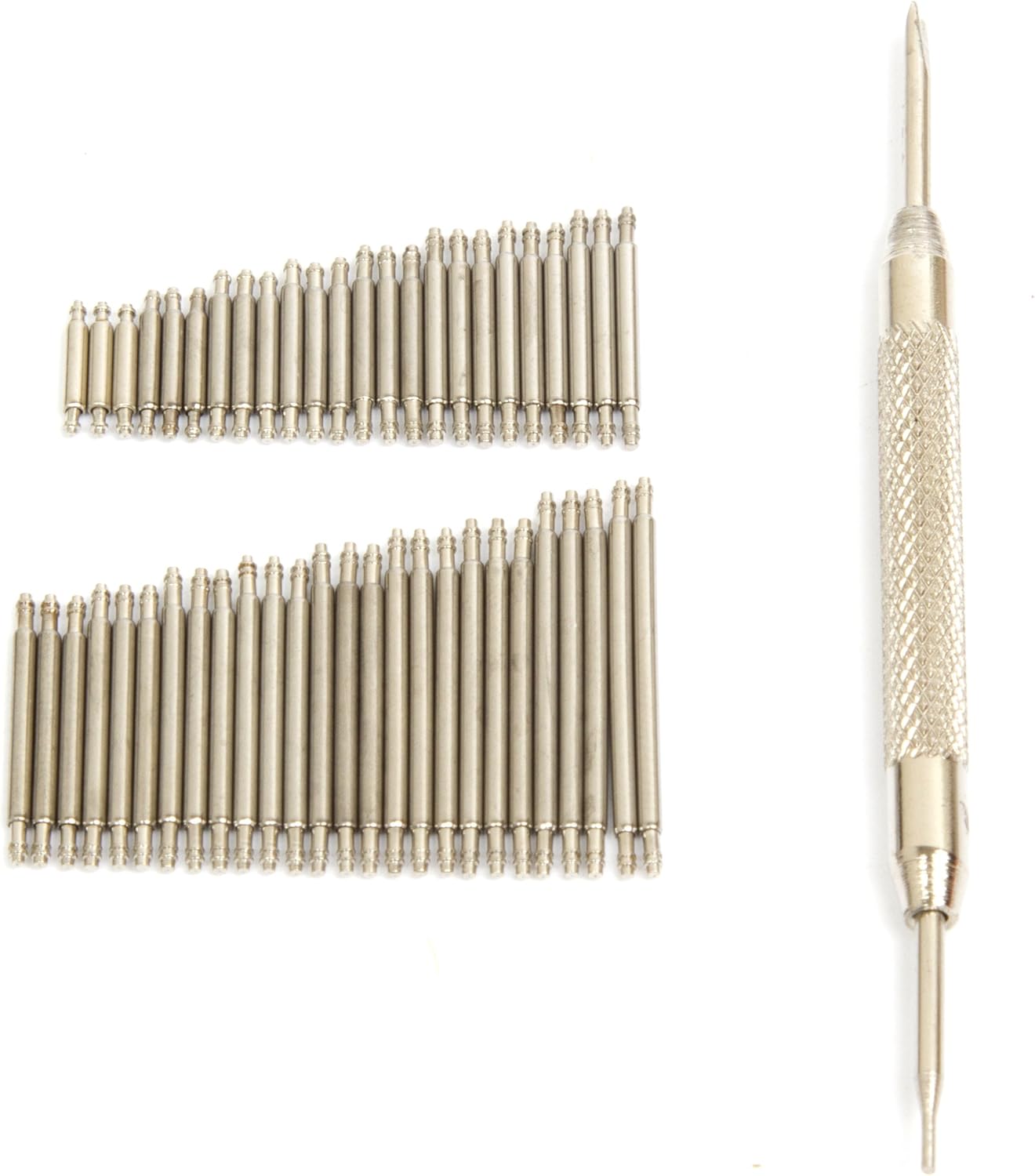Ginsco 360 Pcs 6-25mm Stainless Steel Watch Band Spring Bars Link Pins with Strap Link Pin Remover Watch Repair Kit: Watches