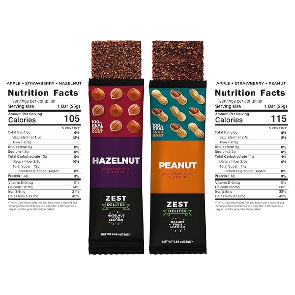 ZEST DELITES FRUIT LEATHER SNACKS WITH NUTS, FRUIT STRIPS, FRUIT ROLL UPS, FRUIT BARS, VEGAN, GLUTEN FREE, FRUIT LEATHER HEALTHY SNACKS BULK PACK, HEALTHY SNACKS FOR ADULTS, 0.88 OZ X 28