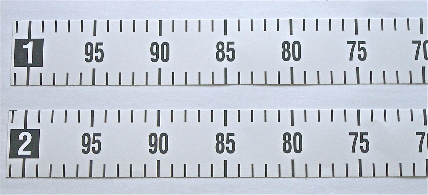 Extra Wide Ruler Adhesive Backed 2 Inch Wide X 2 Meter