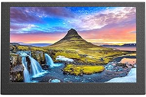 Miktver 5 inch Monitor, 800x480 Mini IPS LCD Monitor Metal Housing, Small Camera Video Monitor 140° View Angle with HDMI/AV/VGA Inputs Compatible with PC Laptop DSLR Camera, DVD DVR CCD