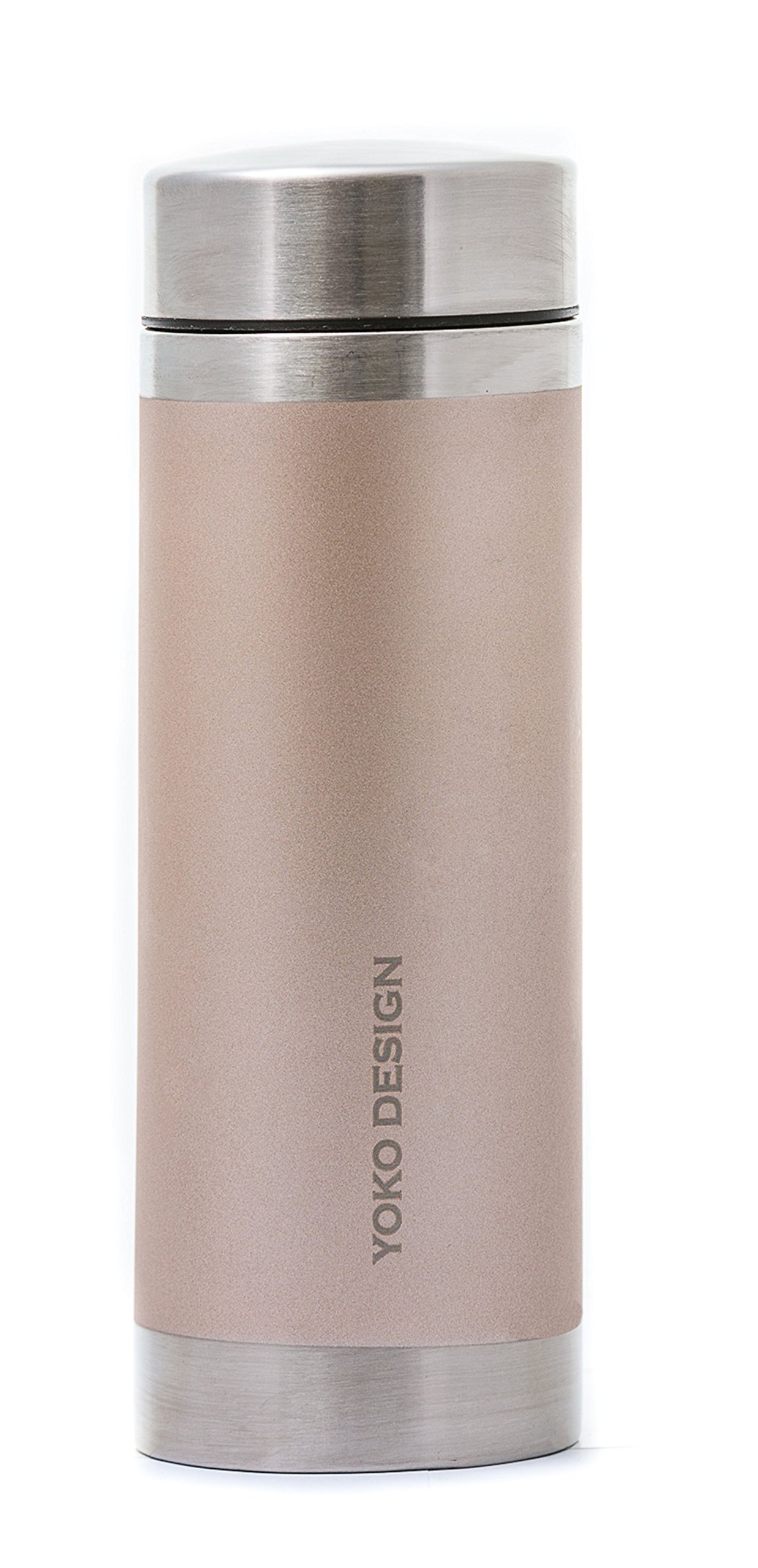 Yoko Design Insulated Teapot Double-Walled Stainless Steel BPA-Free Reusable Water Bottle for Tea, Sports, Children, Office, Travel 350 ml