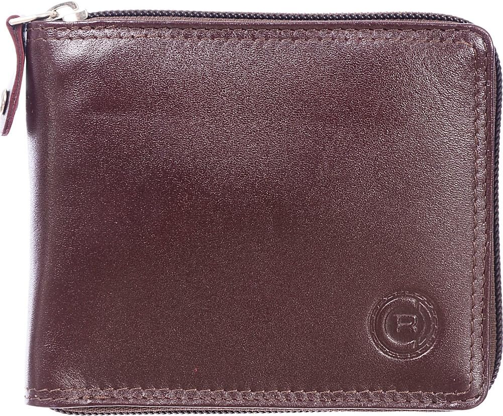 Club RochelierMen's Leather Zip Around Billfold Wallet