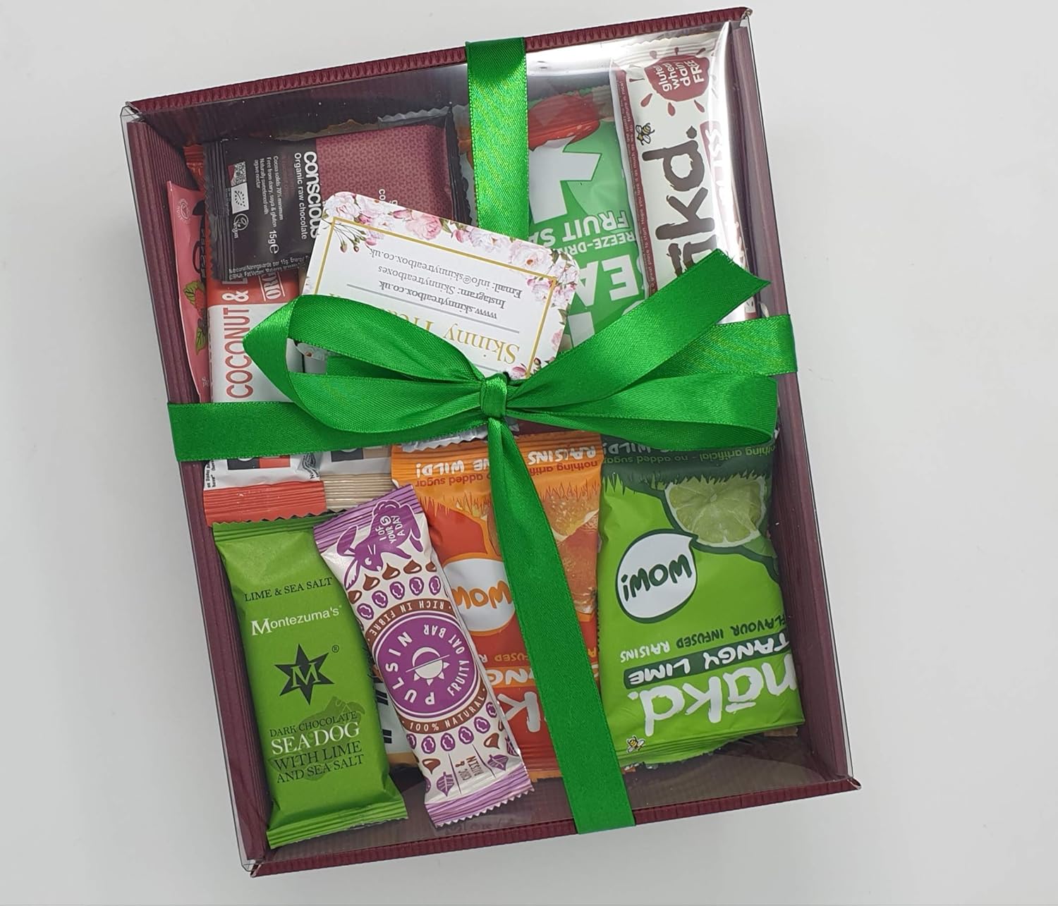 Vegan Standard Size Hamper, Gift Basket, Snack Box by Skinny Treat Box Vegan Low Calorie