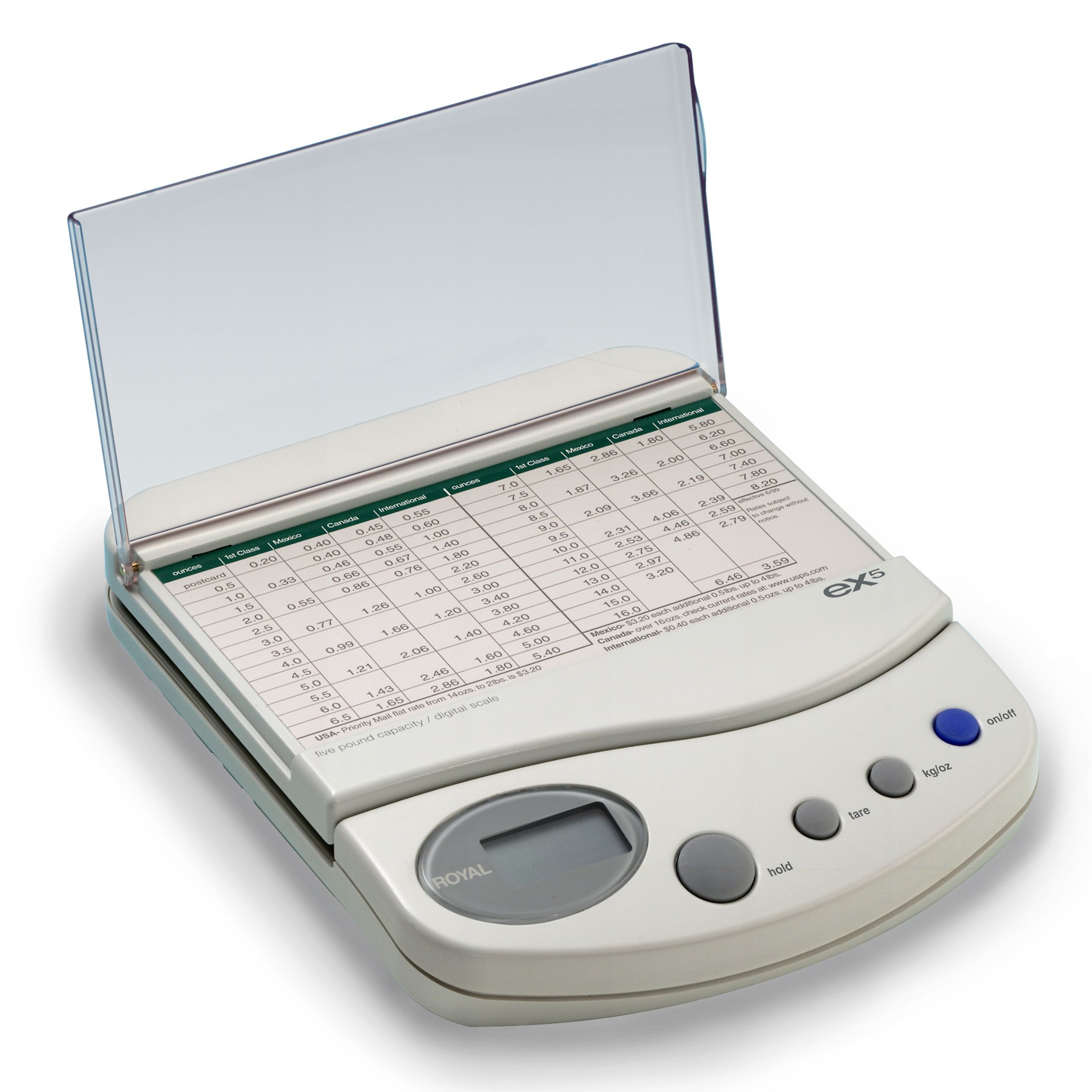 Royal eX-5 5-Pound Digital Postal/Kitchen Scale