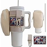 Iron Infidel Tactical Tumbler wtih Straw Lid - 40oz Insulated Tumbler for Men & Women that Fits Car Cup Holder with Rugged Sleeve to Store Keys, Wallet & Phone - Glacier