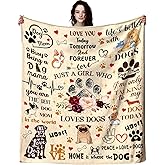 INTEKLY Cute Puppies Pet Throw Blanket for Dog Owners and Lovers - Adults, Women, Girls - Christmas & Thanksgiving Gift - 50"X40"