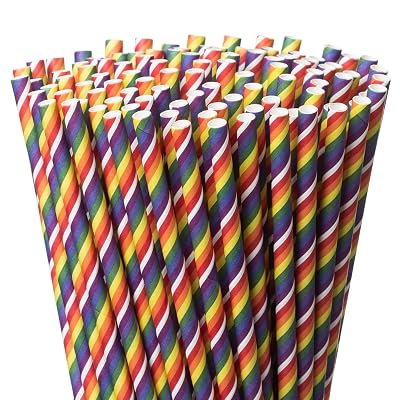MAQIHAN Biodegradable Paper Drinking Straws - Eco-Friendly Disposable Straws - View #9