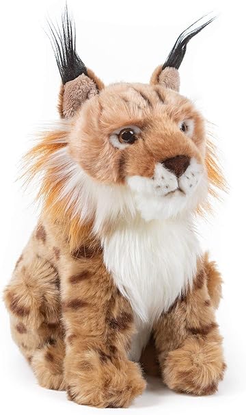 Amazon Com Wildlife Tree 9 Inch Stuffed Lynx Bobcat Plush Animal Kingdom Collection Toys Games