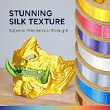 OVERTURE Silk PLA Filament 1.75mm 1kg Neon Green Shiny Spool view 2