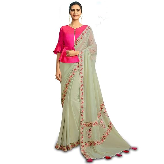 Womens Art Silk Saree With Blouse Piece