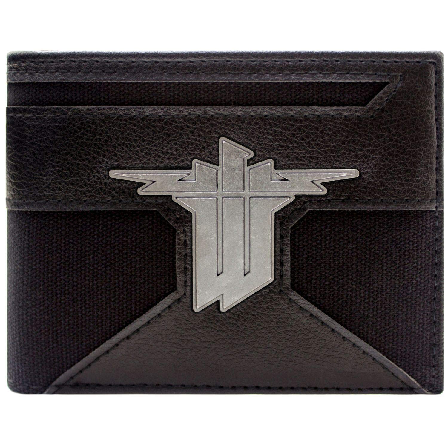 Wolfenstein II The New Colossus Wallet Bi-Fold Coin Pocket & Card Holder, Black