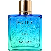 Rayhaan Pacific Aura - Citrus, Aromatic, Mint, Amber, Fresh - Eau de Parfum Spray for Men, 3.4 Ounce / 100 ml