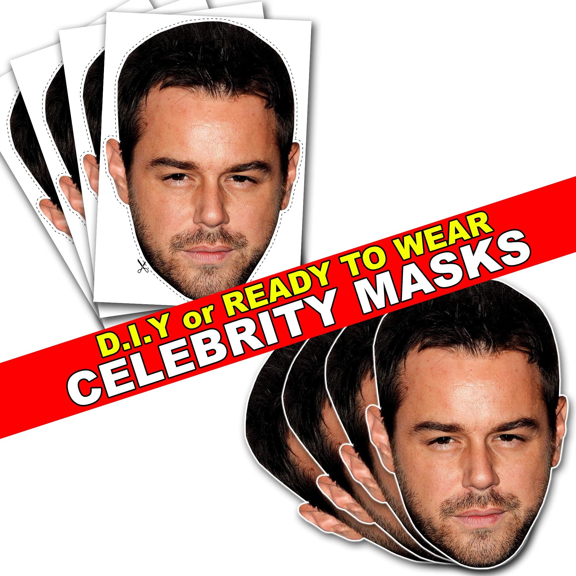 Party People 1 x Danny Dyer - Celebrity Face Mask Kit - Do It Yourself (DIY)