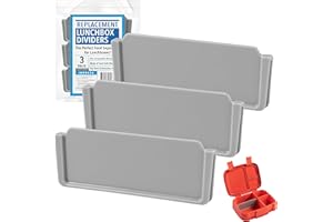 IMPRESA Pack of 3 Lunch Box Divider Inserts Compatible with Bentgo Fresh & Pop Models Tray Dividers - Meal Prep Organizers & Portion Control - Food Grade Plastic, Microwave Oven & Dishwasher Safe
