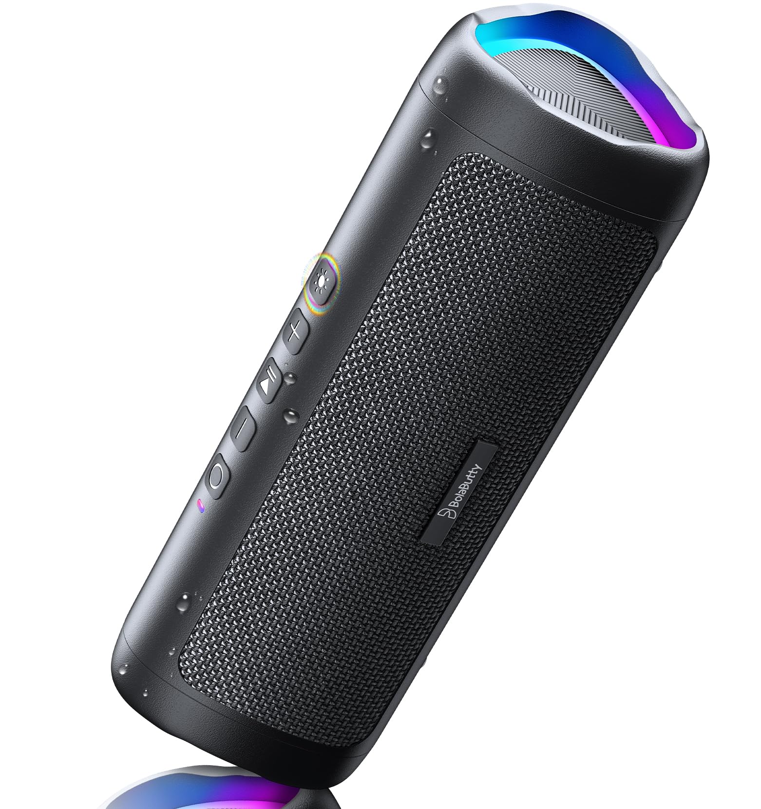 Bluetooth Speaker, 20W HD Sound, Portable Wireless, IPX5 Waterproof, Up to 24H Playtime, TWS, for Home/Party/Outdoor/Camping/Beach Essentials, Birthday Gift for Fathers Day Men Dad Husband (Black)