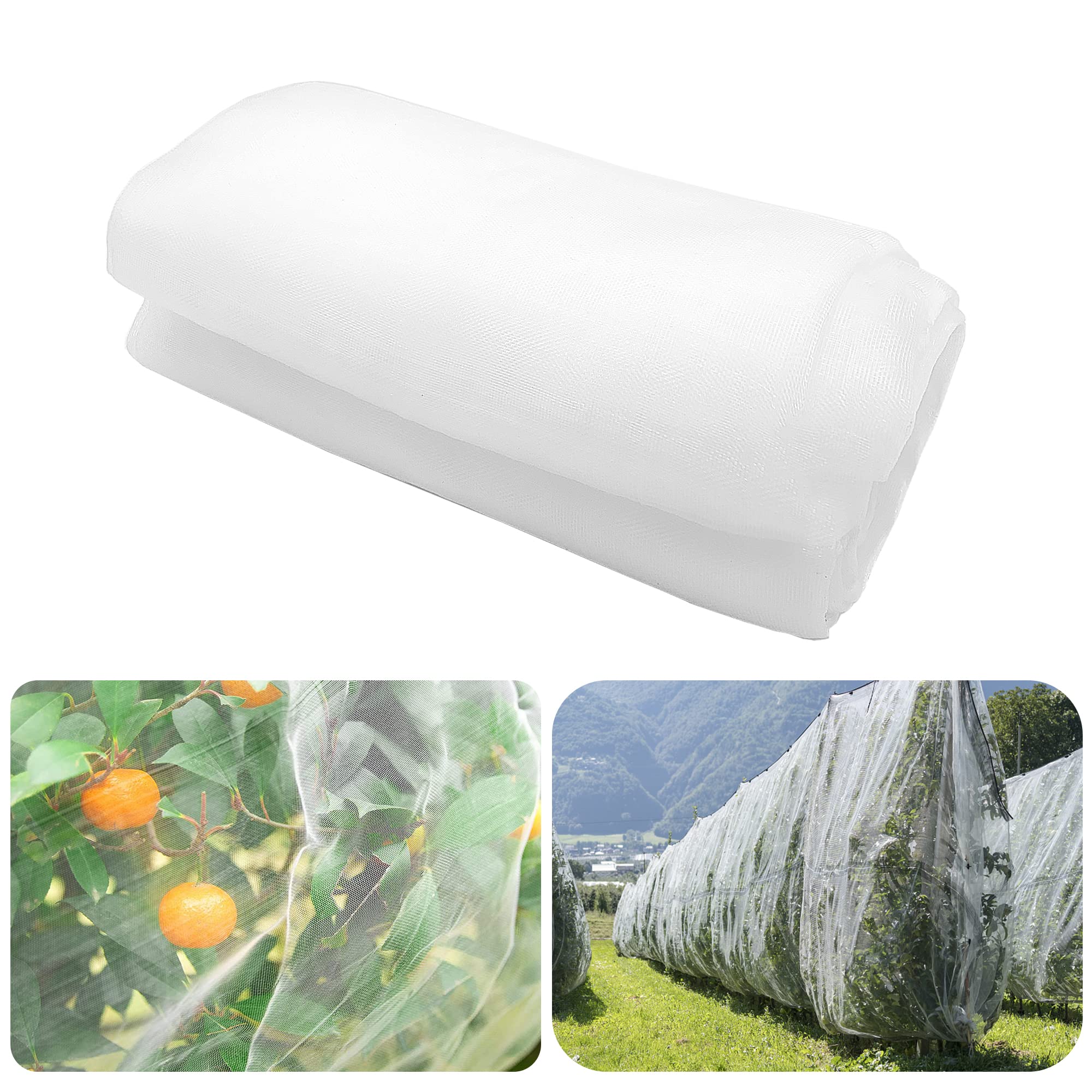 Purple Star Insect Bird Barrier Netting Mesh-15 x 10 Feet Garden Bug Netting Plant Cover for Protect Plant Fruits Flower from Insect Bird Eating