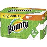 Bounty Paper Towels, White, 6 Double Rolls (Equal to 12 Regular Rolls)