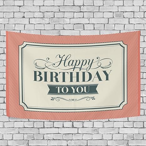 Amazon Co Jp タペストリー ハッピーバースディ Happy Birthday 誕生日 ハッピーバースデイ 喫茶店 カフェ 飾り用 装飾用 インテリア 引越しのお祝い 壁飾り 多機能 個性 壁掛け 模様替え ブランケット 人気 飾り付け 装飾 パーティー 飾り付けセット 装飾用品 壁画