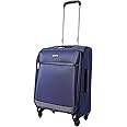 Amazon Basics Softside Carry-On Spinner Luggage Suitcase - 21 Inch, Navy Blue