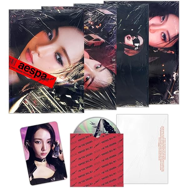 aespa drama 一直娱 yizhiyu 4.0 中華 特典　4枚コンプ Amazon.com: aespa Drama 4th Mini Album CD+Photocard+Tracking