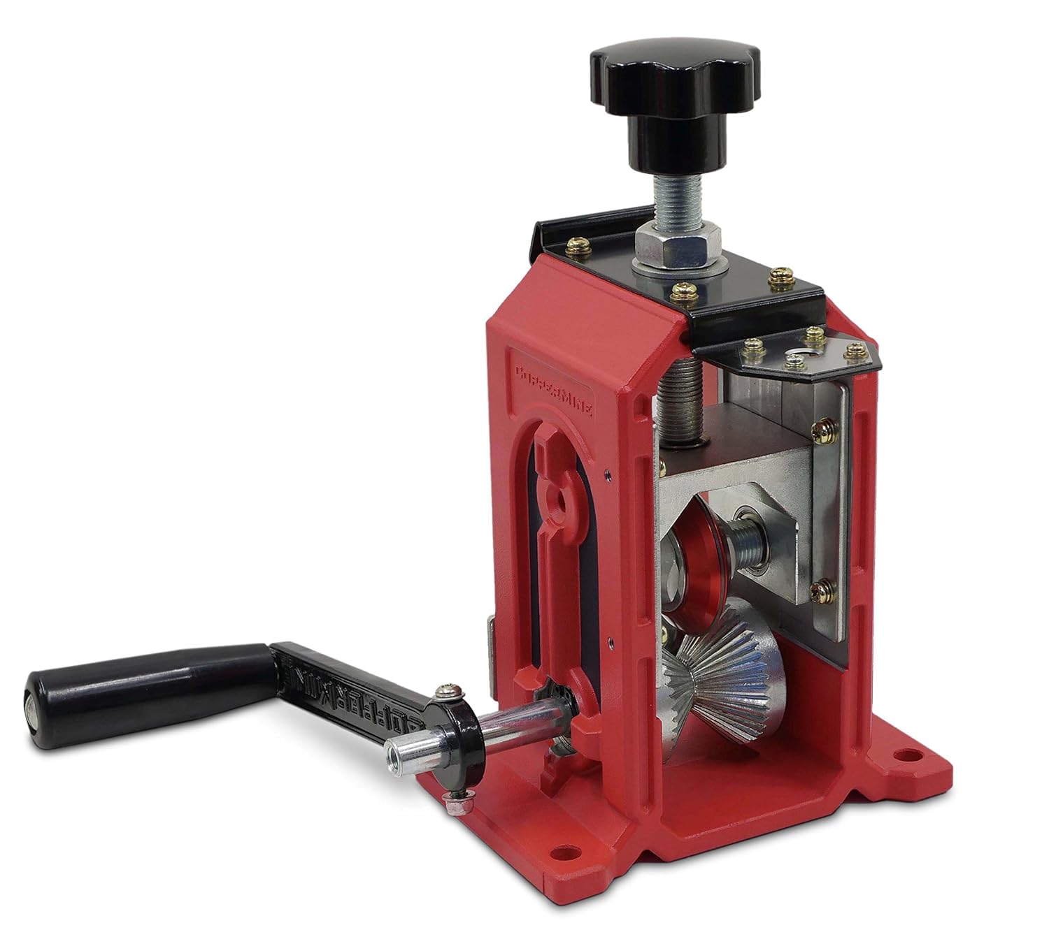 CopperMine Copper Wire Stripping Machine - Hand Crank & Drill Operated, Red - Image 3
