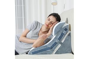 FSCGIFE Bed Wedge Pillow for Sleeping 3PCS, 20-in-1 Adjustable Memory Foam Wedge Pillow for Acid Reflux, 3-in-1 Incline Wedge Pillow for After Surgery, Snoring, Back Pain(White)