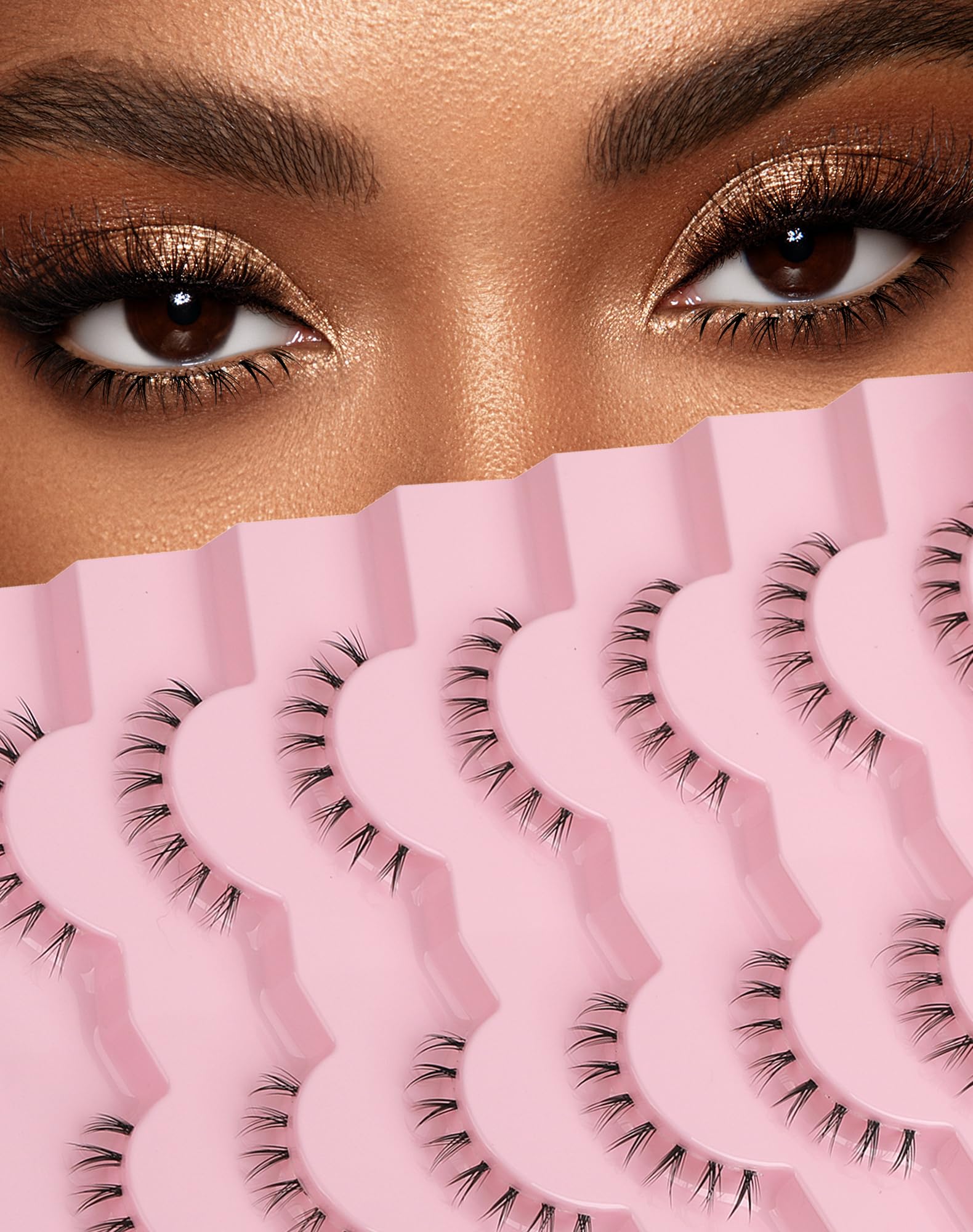 Bottom Lashes Clear Band Lower Lashes Jiocolor Cute Bottom Eyelashes 7 Pairs R3