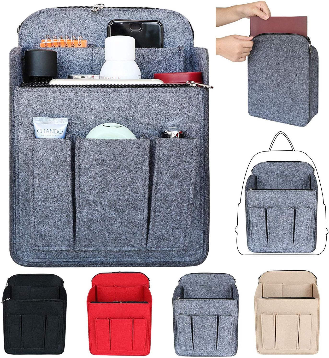 rucksack organiser insert