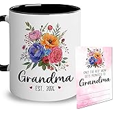 Vivulla68 Promoted To Grandma 2026 Mug With Matching Card - Pregnancy Announcement For New Grandmother, Nana, Gigi, Mimi - Mothers Day, First Time Grandma Gift; Grandmother Baby Announcement