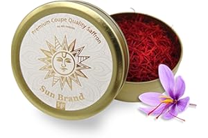Sun Brand Spanish Saffron by HEA&Co – Premium Grade A+ Saffron Threads – Pure & Natural – Metal Tin Packaging (5 Gram)